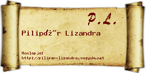 Pilipár Lizandra névjegykártya